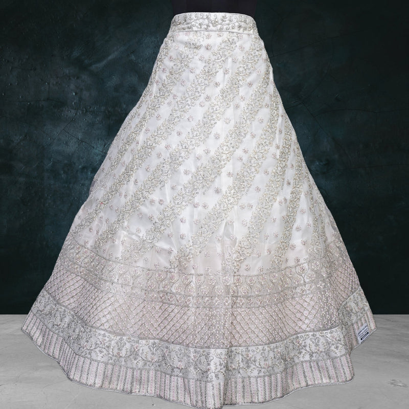 Beautiful Crystal Embroided Lehenga - Swain couture